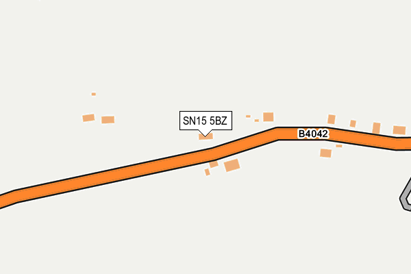 SN15 5BZ map - OS OpenMap – Local (Ordnance Survey) SN15 5BZ map - OS OpenMap – Local (Ordnance Survey)