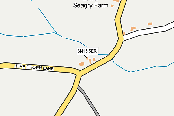 SN15 5ER map - OS OpenMap – Local (Ordnance Survey) SN15 5ER map - OS OpenMap – Local (Ordnance Survey)