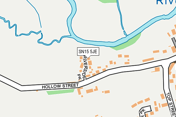 SN15 5JE map - OS OpenMap – Local (Ordnance Survey)