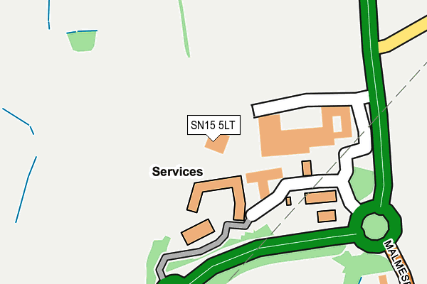 SN15 5LT map - OS OpenMap – Local (Ordnance Survey) SN15 5LT map - OS OpenMap – Local (Ordnance Survey)