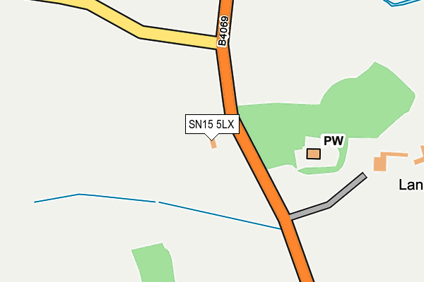 SN15 5LX map - OS OpenMap – Local (Ordnance Survey) SN15 5LX map - OS OpenMap – Local (Ordnance Survey)