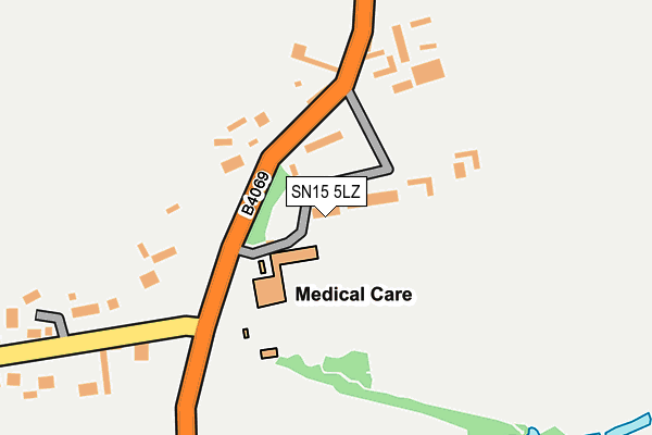 SN15 5LZ map - OS OpenMap – Local (Ordnance Survey)