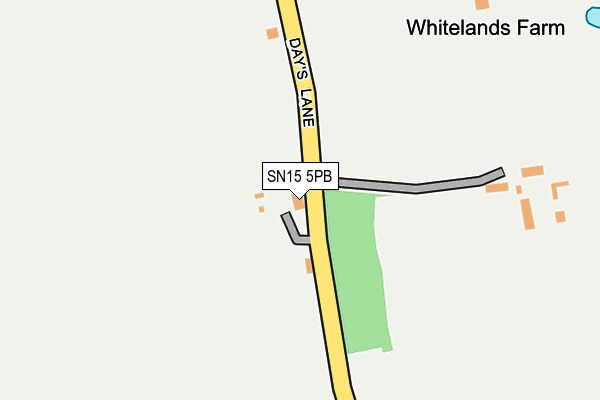 SN15 5PB map - OS OpenMap – Local (Ordnance Survey) SN15 5PB map - OS OpenMap – Local (Ordnance Survey)