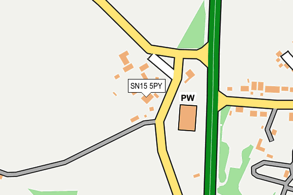 SN15 5PY map - OS OpenMap – Local (Ordnance Survey) SN15 5PY map - OS OpenMap – Local (Ordnance Survey)