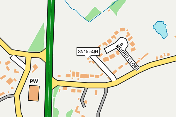 SN15 5QH map - OS OpenMap – Local (Ordnance Survey) SN15 5QH map - OS OpenMap – Local (Ordnance Survey)