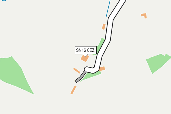 SN16 0EZ map - OS OpenMap – Local (Ordnance Survey) SN16 0EZ map - OS OpenMap – Local (Ordnance Survey)