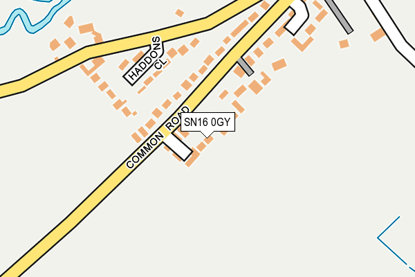 SN16 0GY map - OS OpenMap – Local (Ordnance Survey) SN16 0GY map - OS OpenMap – Local (Ordnance Survey)