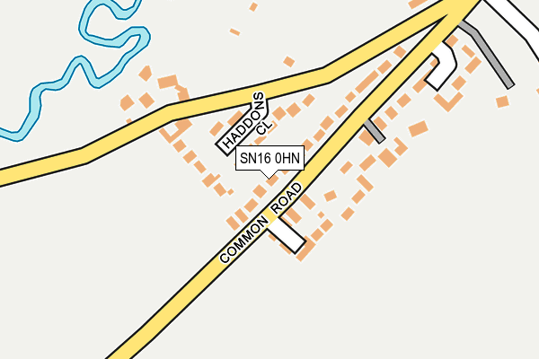 SN16 0HN map - OS OpenMap – Local (Ordnance Survey) SN16 0HN map - OS OpenMap – Local (Ordnance Survey)