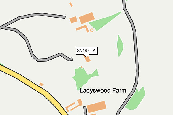SN16 0LA map - OS OpenMap – Local (Ordnance Survey) SN16 0LA map - OS OpenMap – Local (Ordnance Survey)