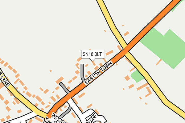 SN16 0LT map - OS OpenMap – Local (Ordnance Survey) SN16 0LT map - OS OpenMap – Local (Ordnance Survey)