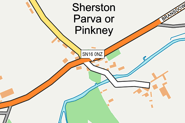 SN16 0NZ map - OS OpenMap – Local (Ordnance Survey) SN16 0NZ map - OS OpenMap – Local (Ordnance Survey)