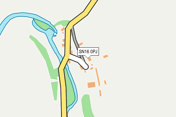 SN16 0PJ map - OS OpenMap – Local (Ordnance Survey) SN16 0PJ map - OS OpenMap – Local (Ordnance Survey)