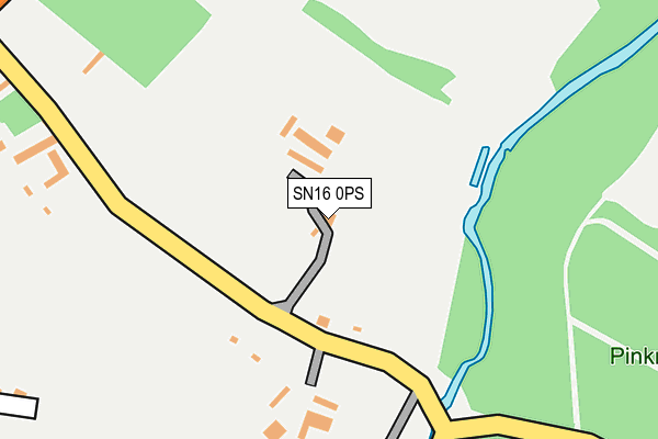 SN16 0PS map - OS OpenMap – Local (Ordnance Survey) SN16 0PS map - OS OpenMap – Local (Ordnance Survey)