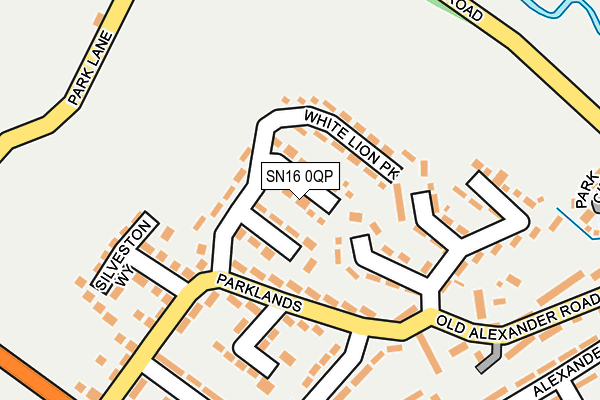 SN16 0QP map - OS OpenMap – Local (Ordnance Survey) SN16 0QP map - OS OpenMap – Local (Ordnance Survey)
