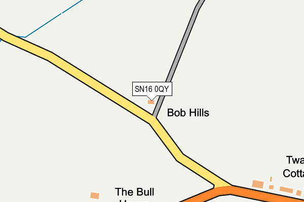 SN16 0QY map - OS OpenMap – Local (Ordnance Survey) SN16 0QY map - OS OpenMap – Local (Ordnance Survey)