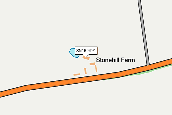 SN16 9DY map - OS OpenMap – Local (Ordnance Survey) SN16 9DY map - OS OpenMap – Local (Ordnance Survey)