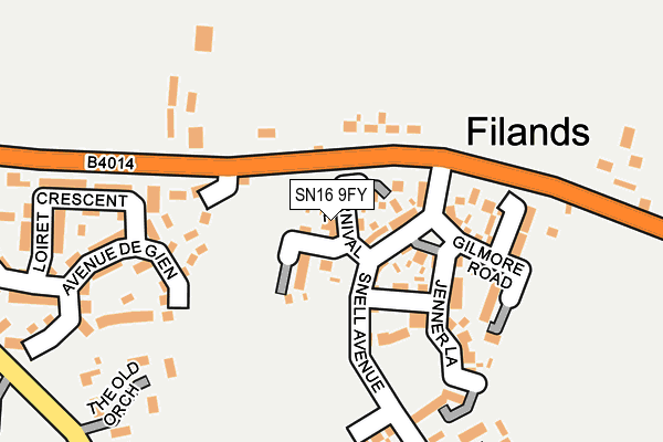 SN16 9FY map - OS OpenMap – Local (Ordnance Survey) SN16 9FY map - OS OpenMap – Local (Ordnance Survey)