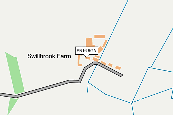 SN16 9GA map - OS OpenMap – Local (Ordnance Survey) SN16 9GA map - OS OpenMap – Local (Ordnance Survey)