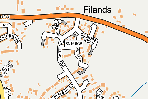 SN16 9GB map - OS OpenMap – Local (Ordnance Survey) SN16 9GB map - OS OpenMap – Local (Ordnance Survey)