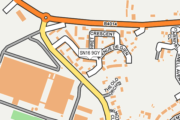 SN16 9GY map - OS OpenMap – Local (Ordnance Survey) SN16 9GY map - OS OpenMap – Local (Ordnance Survey)
