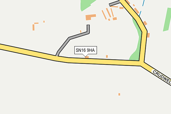 SN16 9HA map - OS OpenMap – Local (Ordnance Survey) SN16 9HA map - OS OpenMap – Local (Ordnance Survey)