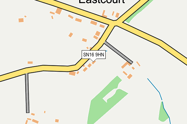 SN16 9HN map - OS OpenMap – Local (Ordnance Survey) SN16 9HN map - OS OpenMap – Local (Ordnance Survey)