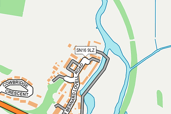 SN16 9LZ map - OS OpenMap – Local (Ordnance Survey) SN16 9LZ map - OS OpenMap – Local (Ordnance Survey)