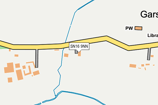 SN16 9NN map - OS OpenMap – Local (Ordnance Survey) SN16 9NN map - OS OpenMap – Local (Ordnance Survey)