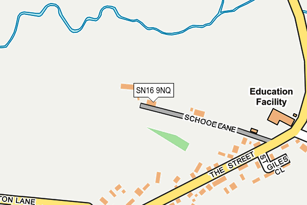 SN16 9NQ map - OS OpenMap – Local (Ordnance Survey) SN16 9NQ map - OS OpenMap – Local (Ordnance Survey)