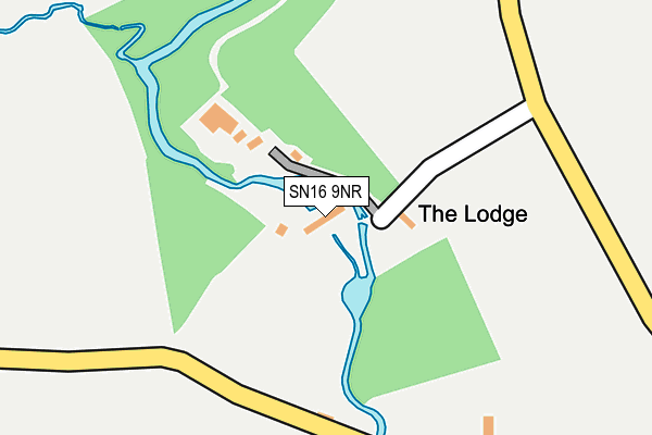 SN16 9NR map - OS OpenMap – Local (Ordnance Survey) SN16 9NR map - OS OpenMap – Local (Ordnance Survey)