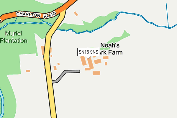 SN16 9NS map - OS OpenMap – Local (Ordnance Survey) SN16 9NS map - OS OpenMap – Local (Ordnance Survey)