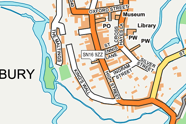 SN16 9ZZ map - OS OpenMap – Local (Ordnance Survey) SN16 9ZZ map - OS OpenMap – Local (Ordnance Survey)