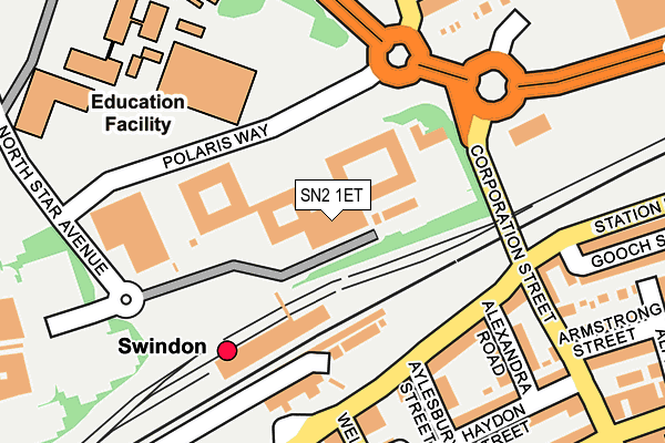 SN2 1ET map - OS OpenMap – Local (Ordnance Survey) SN2 1ET map - OS OpenMap – Local (Ordnance Survey)