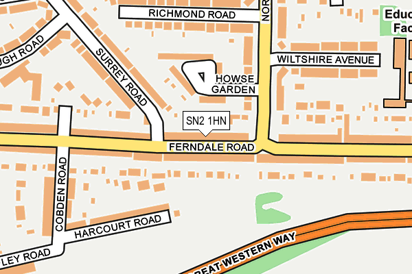 SN2 1HN map - OS OpenMap – Local (Ordnance Survey) SN2 1HN map - OS OpenMap – Local (Ordnance Survey)