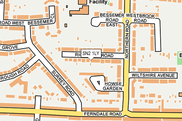 SN2 1LY map - OS OpenMap – Local (Ordnance Survey) SN2 1LY map - OS OpenMap – Local (Ordnance Survey)