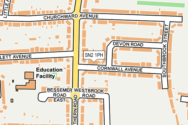 SN2 1PH map - OS OpenMap – Local (Ordnance Survey) SN2 1PH map - OS OpenMap – Local (Ordnance Survey)