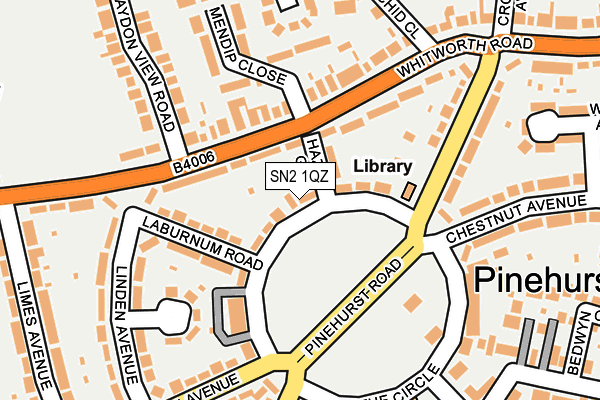 SN2 1QZ map - OS OpenMap – Local (Ordnance Survey) SN2 1QZ map - OS OpenMap – Local (Ordnance Survey)