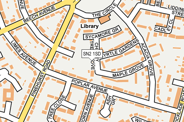 SN2 1SD map - OS OpenMap – Local (Ordnance Survey) SN2 1SD map - OS OpenMap – Local (Ordnance Survey)