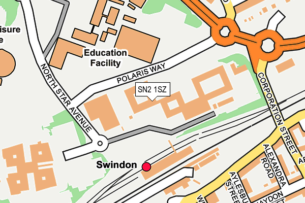 SN2 1SZ map - OS OpenMap – Local (Ordnance Survey) SN2 1SZ map - OS OpenMap – Local (Ordnance Survey)