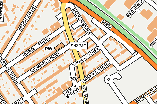 SN2 2AG map - OS OpenMap – Local (Ordnance Survey) SN2 2AG map - OS OpenMap – Local (Ordnance Survey)