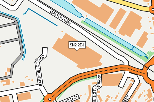 SN2 2DJ map - OS OpenMap – Local (Ordnance Survey) SN2 2DJ map - OS OpenMap – Local (Ordnance Survey)