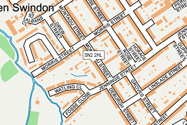 SN2 2HL map - OS OpenMap – Local (Ordnance Survey) SN2 2HL map - OS OpenMap – Local (Ordnance Survey)
