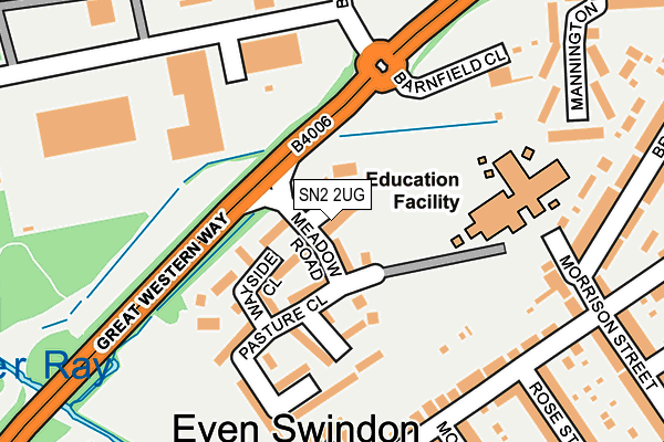 SN2 2UG map - OS OpenMap – Local (Ordnance Survey) SN2 2UG map - OS OpenMap – Local (Ordnance Survey)