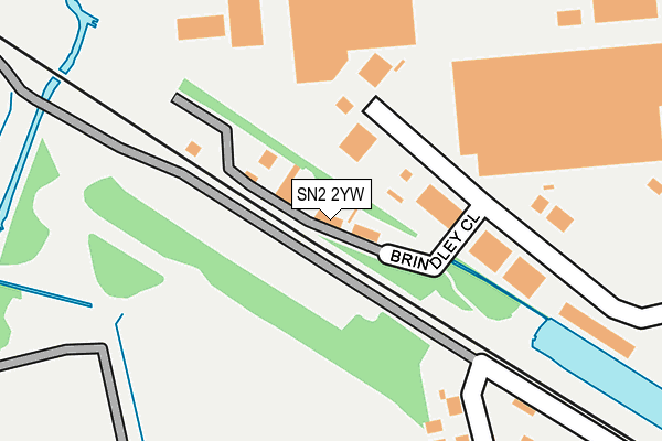 SN2 2YW map - OS OpenMap – Local (Ordnance Survey) SN2 2YW map - OS OpenMap – Local (Ordnance Survey)