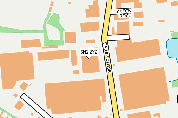 SN2 2YZ map - OS OpenMap – Local (Ordnance Survey) SN2 2YZ map - OS OpenMap – Local (Ordnance Survey)