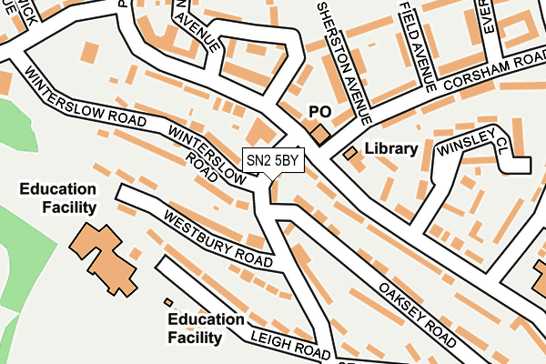 SN2 5BY map - OS OpenMap – Local (Ordnance Survey) SN2 5BY map - OS OpenMap – Local (Ordnance Survey)
