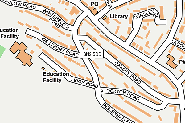 SN2 5DD map - OS OpenMap – Local (Ordnance Survey) SN2 5DD map - OS OpenMap – Local (Ordnance Survey)