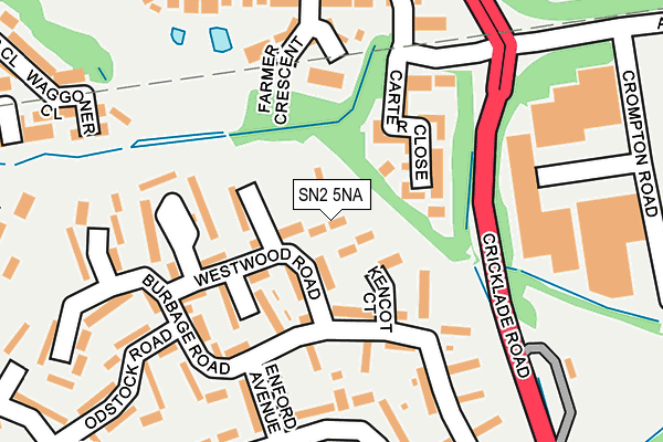 SN2 5NA map - OS OpenMap – Local (Ordnance Survey) SN2 5NA map - OS OpenMap – Local (Ordnance Survey)