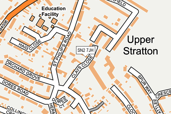 SN2 7JH map - OS OpenMap – Local (Ordnance Survey) SN2 7JH map - OS OpenMap – Local (Ordnance Survey)