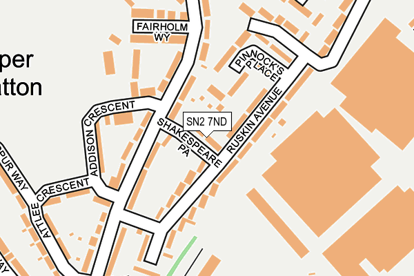 SN2 7ND map - OS OpenMap – Local (Ordnance Survey) SN2 7ND map - OS OpenMap – Local (Ordnance Survey)